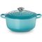 Gietijzeren Ronde cocotte 20cm 2,4l Caribbean Blue 