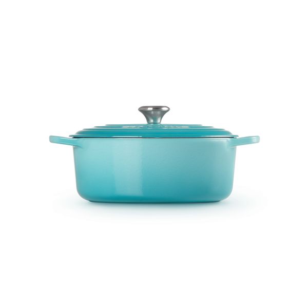 Gietijzeren ovale Cocotte 29cm 4,7l Caribbean Blue 