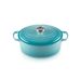 Gietijzeren ovale Cocotte 29cm 4,7l Caribbean Blue 