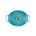 Gietijzeren ovale Cocotte 29cm 4,7l Caribbean Blue 