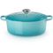 Gietijzeren ovale Cocotte 29cm 4,7l Caribbean Blue 