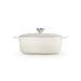 Gietijzeren ovale Cocotte 29cm 4,7l Meringue 