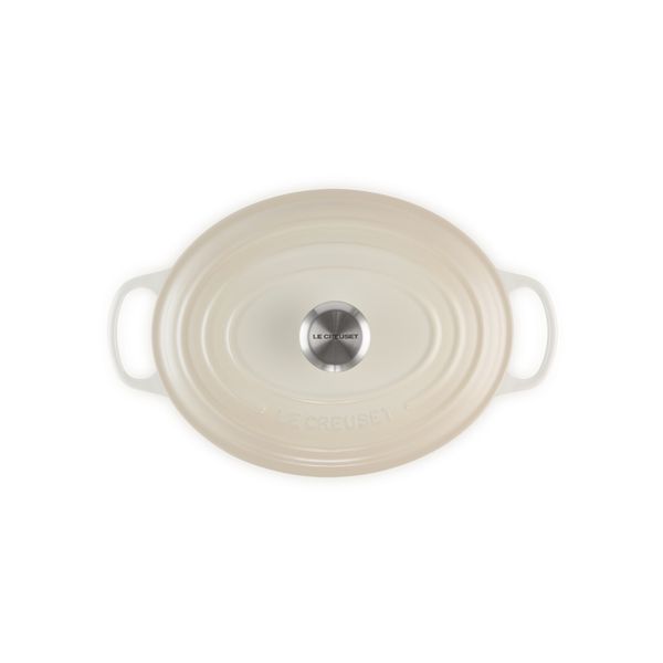 Gietijzeren ovale Cocotte 29cm 4,7l Meringue 