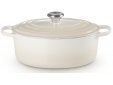 Gietijzeren ovale Cocotte 29cm 4,7l Meringue