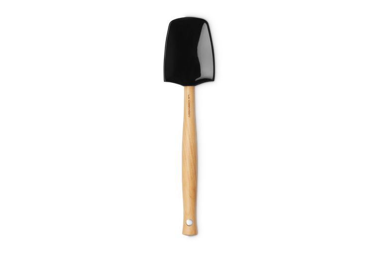Silicone Premium Lepelspatel groot 28cm Ebbenzwart