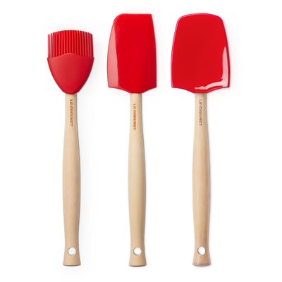 Set van 3 Premium Spatels Kersenrood  Le Creuset