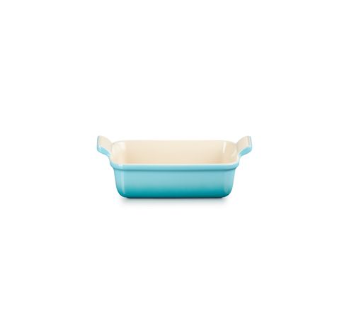 Plat rectangulaire Héritage en céramique 19cm 1,1l Caribbean Blue  Le Creuset