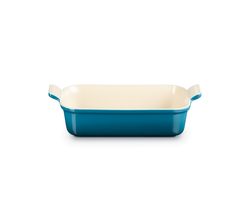 Ovenschaal Rechthoekig in Aardewerk 26cm 2,4l Deep Teal Le Creuset