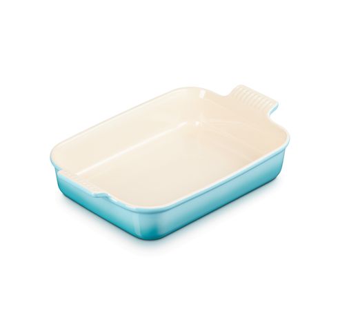 Plat rectangulaire Héritage en céramique 32cm 4l Caribbean Blue  Le Creuset