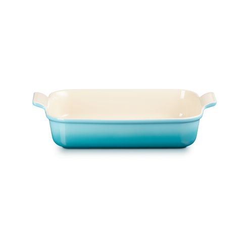 Plat rectangulaire Héritage en céramique 32cm 4l Caribbean Blue  Le Creuset