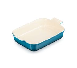 Ovenschaal Rechthoekig in Aardewerk 32cm 4l Deep Teal Le Creuset