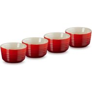 Set de 4 mini ramequins en céramique 8cm 0,1l Cerise 