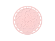 Onderzetter Bloemmotief Siliconen 20cm Shell Pink