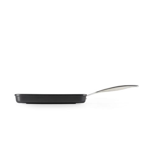 Skillet gril carré Anti-Adhérent Les Forgées ave Manche 28cm Noir  Le Creuset