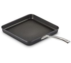 Grillpan Vierkant met 4x Sterkere Anti-Aanbaklaag met Handvat 28cm Zwart Le Creuset