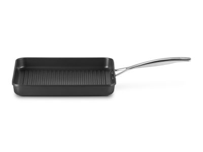 Grillpan Vierkant met 4x Sterkere Anti-Aanbaklaag met Handvat 28cm Zwart