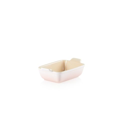 Plat rectangulaire Héritage en céramique 19cm 1,1l Shell Pink  Le Creuset