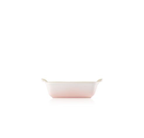 Plat rectangulaire Héritage en céramique 19cm 1,1l Shell Pink  Le Creuset