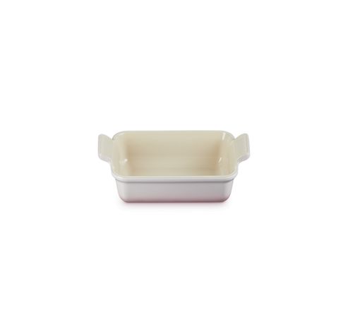 Plat rectangulaire Héritage en céramique 19cm 1,1l Shell Pink  Le Creuset