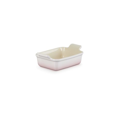 Plat rectangulaire Héritage en céramique 19cm 1,1l Shell Pink  Le Creuset