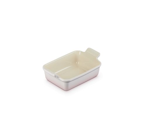 Plat rectangulaire Héritage en céramique 19cm 1,1l Shell Pink  Le Creuset