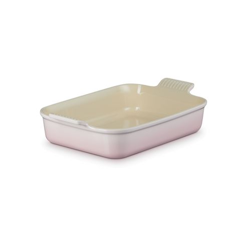 Plat rectangulaire Héritage en céramique 32cm 4l Shell Pink  Le Creuset