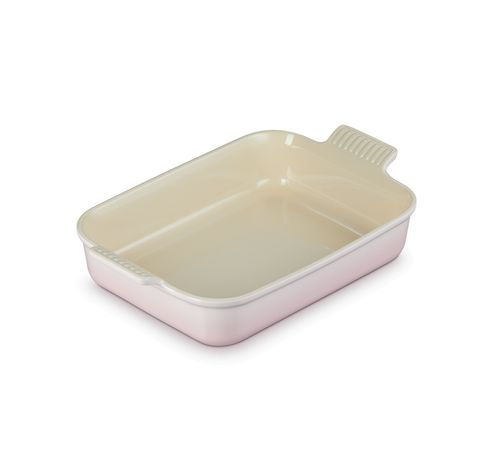 Plat rectangulaire Héritage en céramique 32cm 4l Shell Pink  Le Creuset