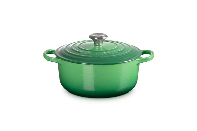 Stoofpan Rond in Geëmailleerd Gietijzer 24cm 4,2L Bamboo Green