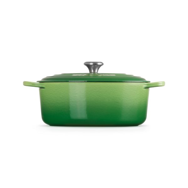 Gietijzeren ovale Cocotte 31cm 6,3l Bamboo Green 