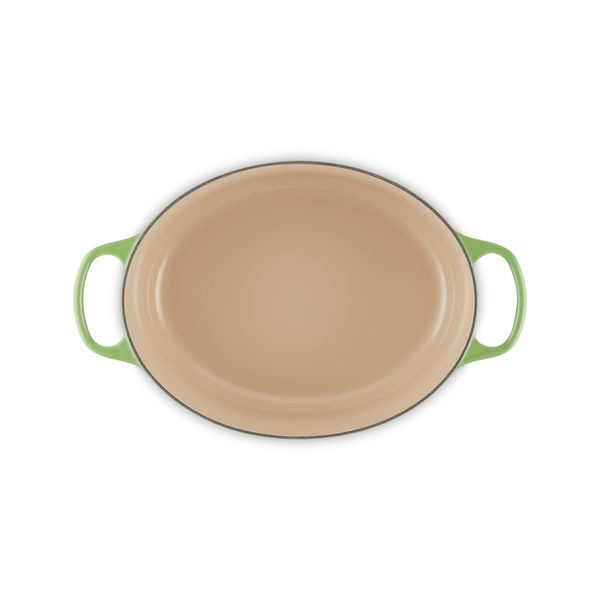 Gietijzeren ovale Cocotte 31cm 6,3l Bamboo Green 