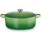 Gietijzeren ovale Cocotte 31cm 6,3l Bamboo Green 