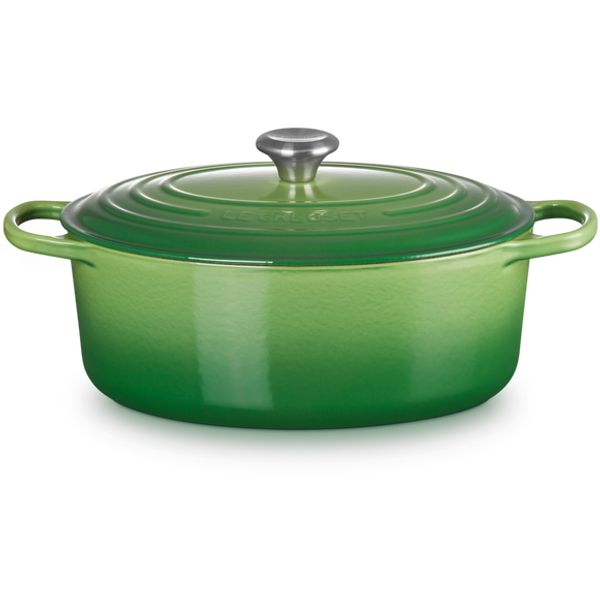 Gietijzeren ovale Cocotte 31cm 6,3l Bamboo Green 