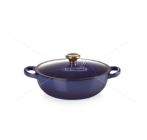 Gietijzeren Marmite 22cm in Indigo  Le Creuset