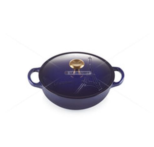 Gietijzeren Marmite 22cm in Indigo  Le Creuset