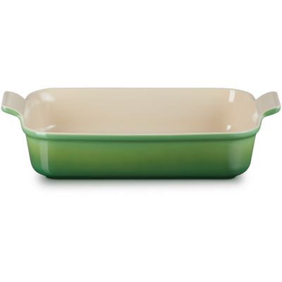  Ovenschaal Rechthoekig in Aardewerk 32cm 4l Bamboo Green  Le Creuset