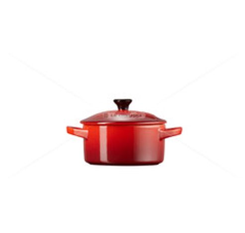 Aardewerken mini-braad/stoofpannetje 0,25l in Kersenrood  Le Creuset