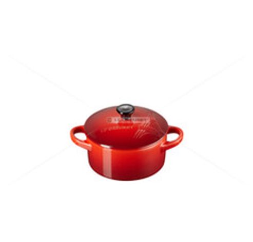 Aardewerken mini-braad/stoofpannetje 0,25l in Kersenrood  Le Creuset