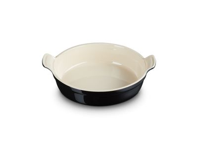 Ronde Ovenschotel 24cm Zwart