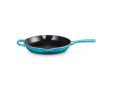 Skillet Rond in Geëmailleerd Gietijzer 23cm Caribbean Blue