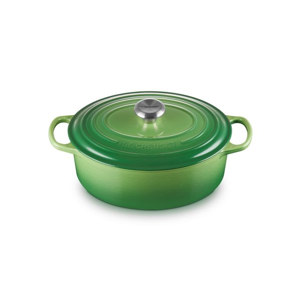 Le Creuset Gietijzeren ovale Cocotte 29cm 4,7l Bamboo Green