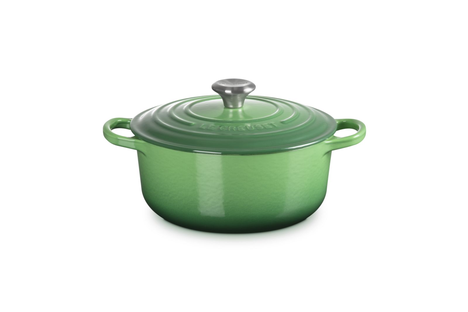 Stoofpan Rond in Geëmailleerd Gietijzer 20cm 2,4L Bamboo Green