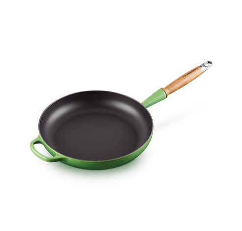 Poêle Signature en fonte émaillée avec manche en bois 2,6l 28cm Bamboo  Le Creuset