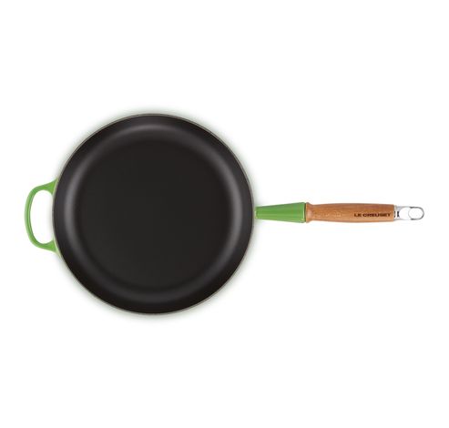 Poêle Signature en fonte émaillée avec manche en bois 2,6l 28cm Bamboo  Le Creuset