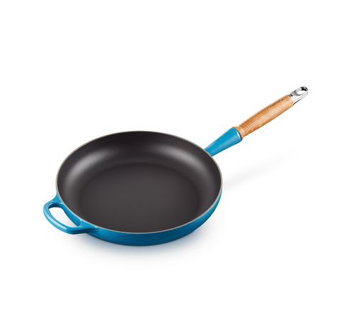 Poêle Signature en fonte émaillée avec manche en bois 28cm 2,6l Marseille  Le Creuset