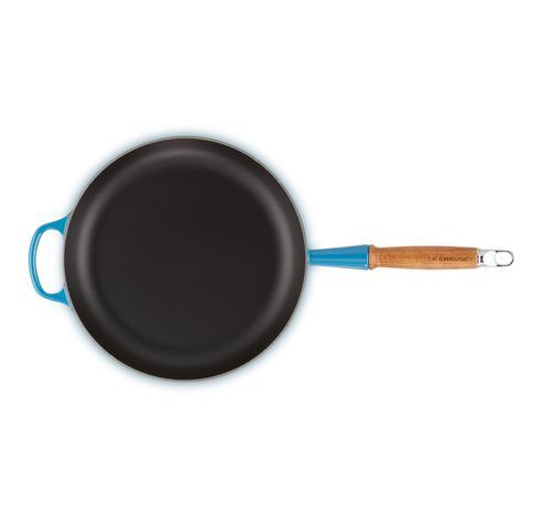 Poêle Signature en fonte émaillée avec manche en bois 28cm 2,6l Marseille  Le Creuset