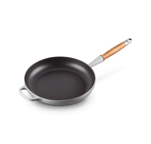 Poêle Signature en fonte émaillée avec manche en bois 28cm 2,6l Mist Grey  Le Creuset