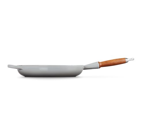 Poêle Signature en fonte émaillée avec manche en bois 28cm 2,6l Mist Grey  Le Creuset