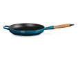 Signature Koekenpan in Geëmailleerd Gietijzer met Houten Handvat 28cm 2,6l Deep Teal