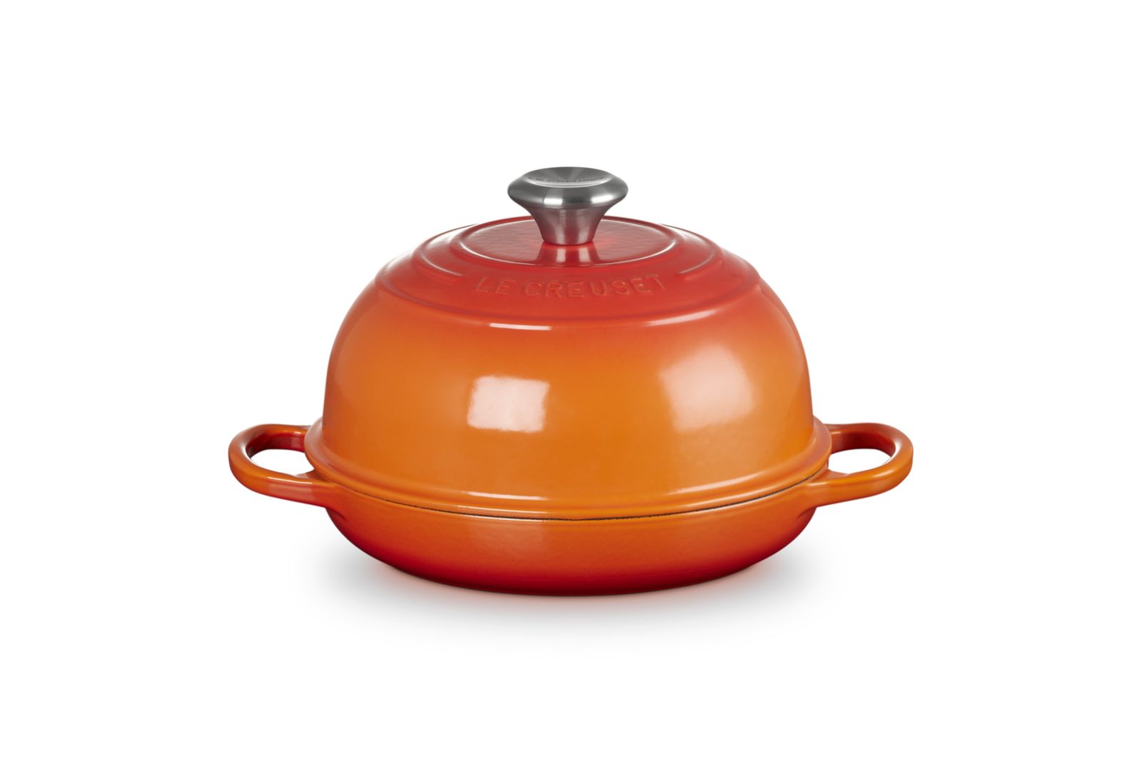 Broodpan in Geëmailleerd Gietijzer 24cm 1,6L Oranjerood 