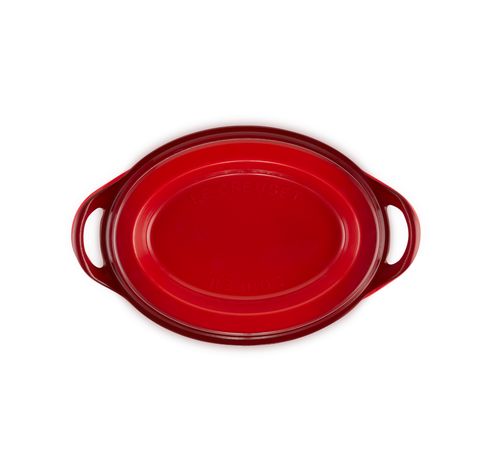 Doufeu® Ovaal in Geëmailleerd Gietijzer 32cm 7,2l Kersenrood  Le Creuset